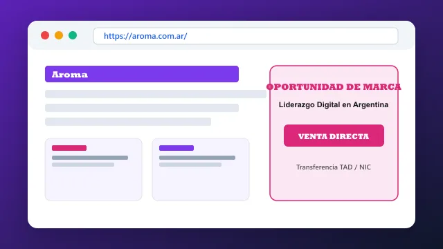 Modelo de aplicación comercial y proyectos digitales para aroma.com.ar