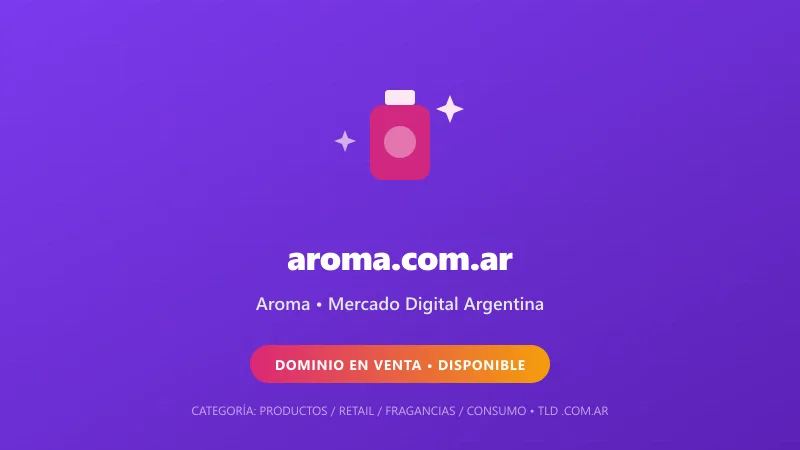 Identidad gráfica y activo digital para Aroma en Argentina